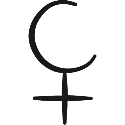 Astrology Symbol Lilith Icon from Freehand Duotone Set