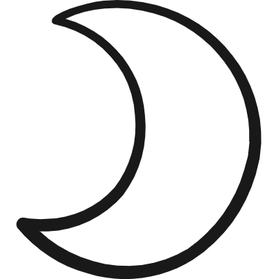 Astrology Symbol Moon Icon from Freehand Duotone Set