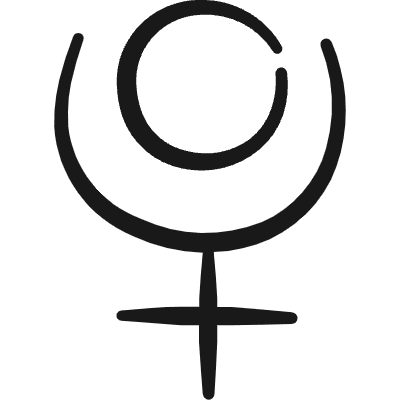 Astrology Symbol Pluto Icon from Freehand Duotone Set