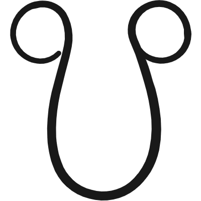 Astrology Symbol Tail Node Icon from Freehand Duotone Set