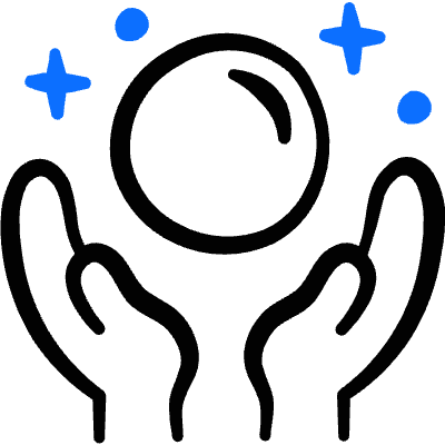 Fortune Telling Hand Orb 1 Icon from Freehand Duotone Set