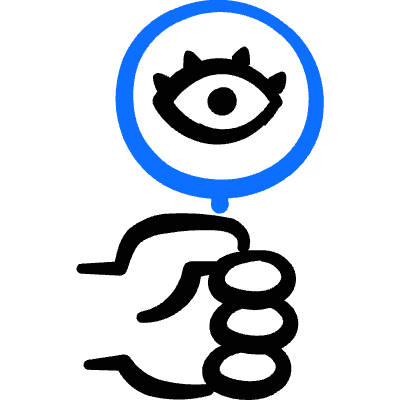 Fortune Telling Magnifier Icon from Freehand Duotone Set