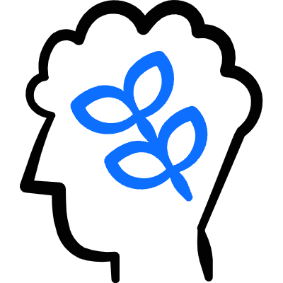 Greek Aesthetics History Man Head Plant Icon from Freehand Duotone Set