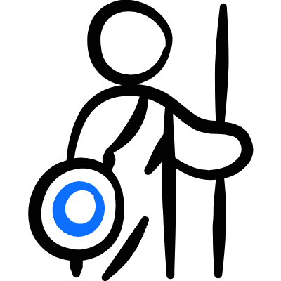 Greek Gods Mars Icon from Freehand Duotone Set