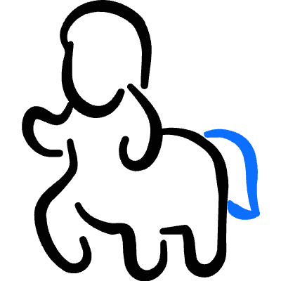 Folklore Centaur Icon from Freehand Duotone Set