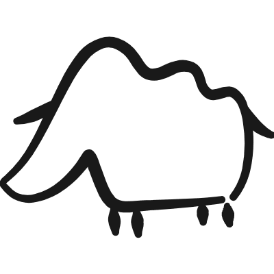Primitive Symbols Bull Icon from Freehand Duotone Set