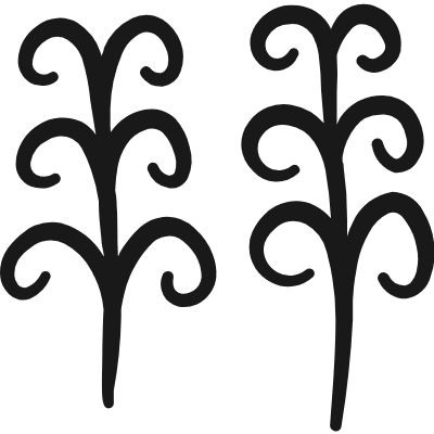 Primitive Symbols Crops Icon from Freehand Duotone Set