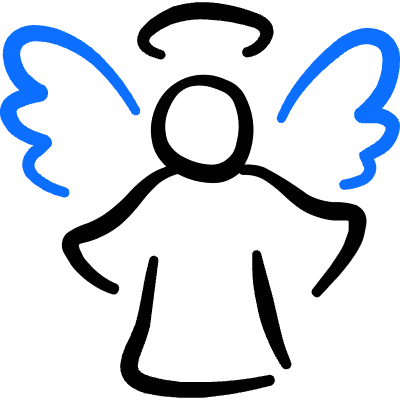 Religion Angel Halo Wing Icon from Freehand Duotone Set