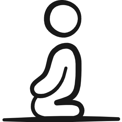 Religion Islamic Duha Prayer 1 Icon from Freehand Duotone Set