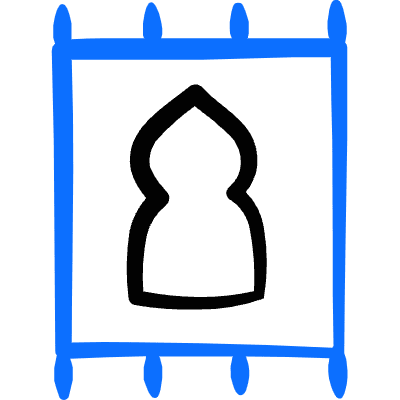 Religion Islamic Duha Prayer Mat 1 Icon from Freehand Duotone Set