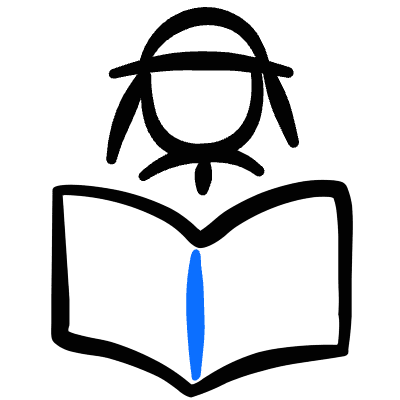 Religion Islamics Male Learning Reading Icon from Freehand Duotone Set