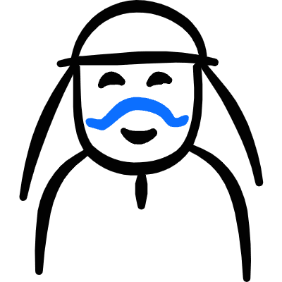 Religion Islamics Male Smiling Icon from Freehand Duotone Set