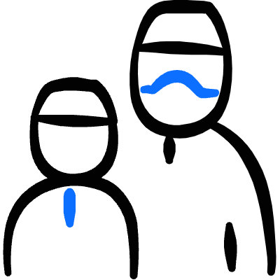 Religion Islamics Parent Child Male 2 Icon from Freehand Duotone Set