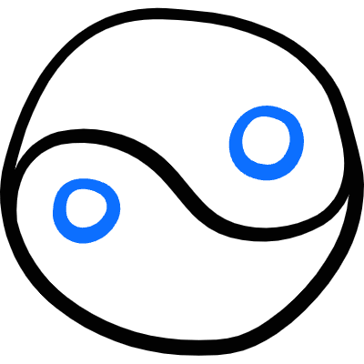 Religion Taoism Yin Yang Icon from Freehand Duotone Set