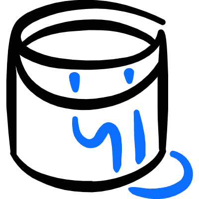 Color Bucket Icon from Freehand Duotone Set