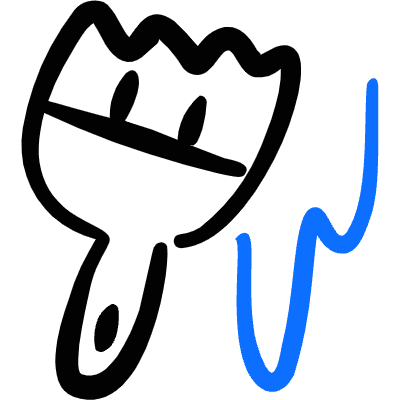 Color Bucket Brush Icon from Freehand Duotone Set