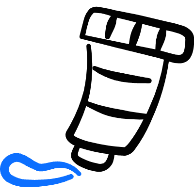 Color Paint Tube Icon from Freehand Duotone Set