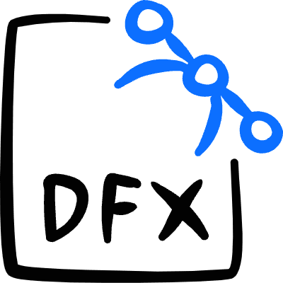Design File Dxf Icon from Freehand Duotone Set