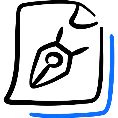 Design File Pen Icon from Freehand Duotone Set