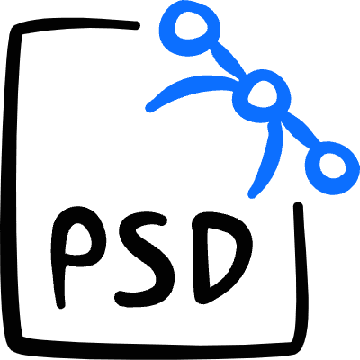 Design File Psd Icon from Freehand Duotone Set