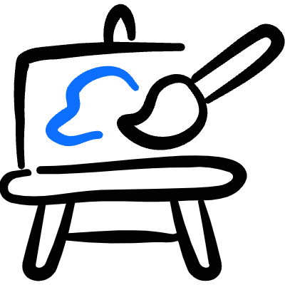 Design Process Drawing Board 1 Icon from Freehand Duotone Set