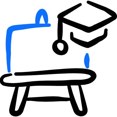 Design Process Drawing Board Education Icon from Freehand Duotone Set