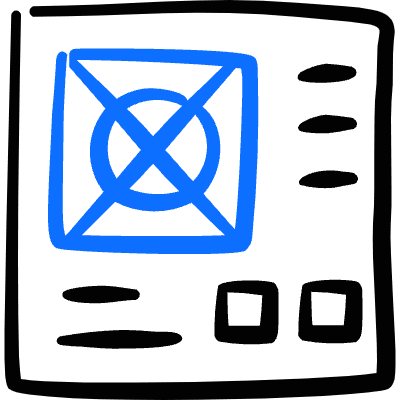 Design Process Layout Icon from Freehand Duotone Set