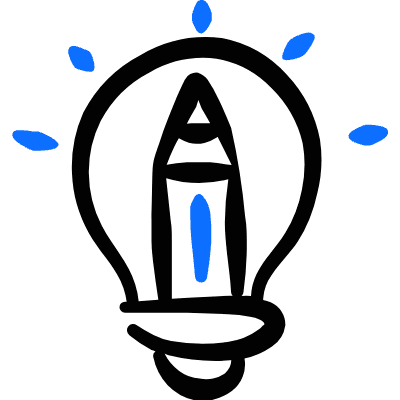 Design Process Pen Idea Icon from Freehand Duotone Set