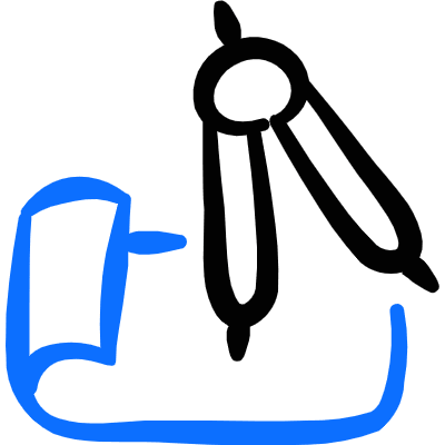 Design Tool Compass Icon from Freehand Duotone Set