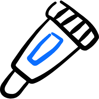 Design Tool Glue Stick Icon from Freehand Duotone Set