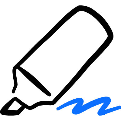 Design Tool Highlighter Icon from Freehand Duotone Set