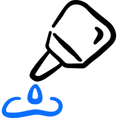 Design Tool Liquid Glue Icon from Freehand Duotone Set