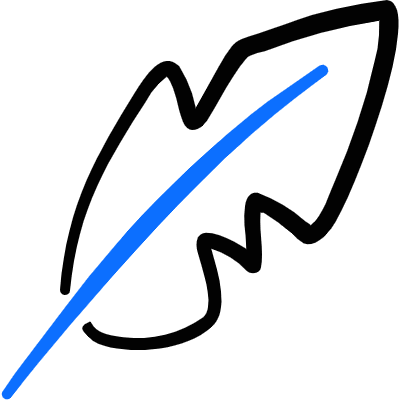 Design Tool Quill Icon from Freehand Duotone Set