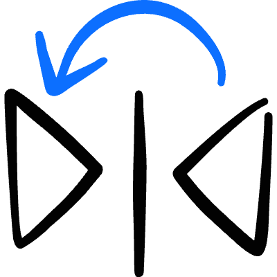 Flip Reflect Left Icon from Freehand Duotone Set