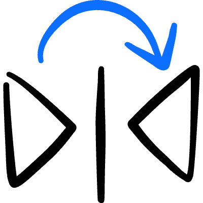 Flip Reflect Right Icon from Freehand Duotone Set