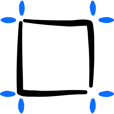 Grid Artboard Icon from Freehand Duotone Set