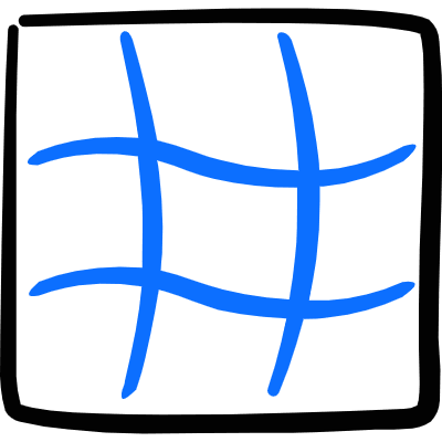 Grid Perspective 1 Icon from Freehand Duotone Set