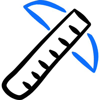 Ruler T Icon from Freehand Duotone Set