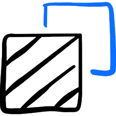 Layers Bring Forward Icon from Freehand Duotone Set