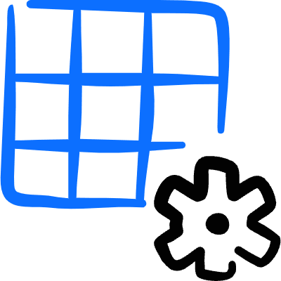 Layers Grid Settings Icon from Freehand Duotone Set