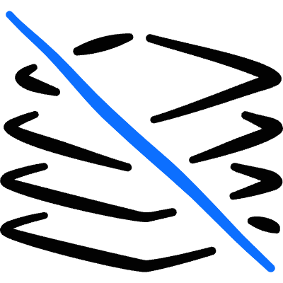 Layers Off Icon from Freehand Duotone Set