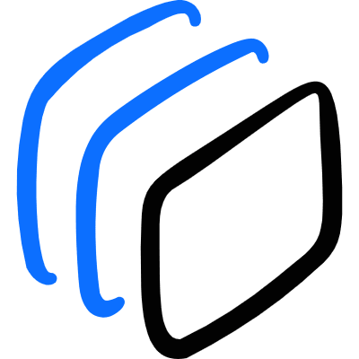 Square Stack Icon from Freehand Duotone Set