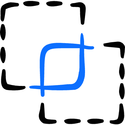 Pathfinder Intersect Icon from Freehand Duotone Set