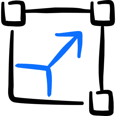Resize Expand Arrow Icon from Freehand Duotone Set