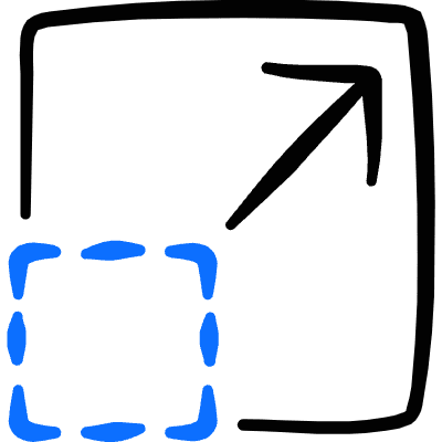 Resize Expand Corner Icon from Freehand Duotone Set