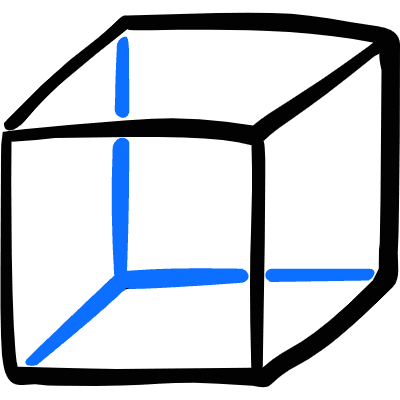 Shape Cube Icon from Freehand Duotone Set