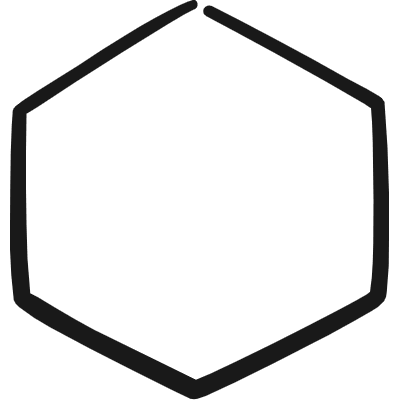 Shape Hexagon 1 Icon from Freehand Duotone Set