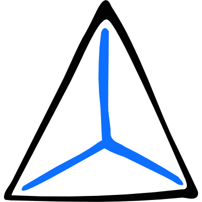 Shape Pyramid Icon from Freehand Duotone Set