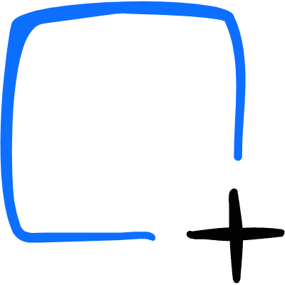 Shape Square Add Icon from Freehand Duotone Set