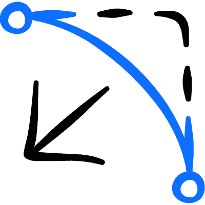 Transform Inside Icon from Freehand Duotone Set